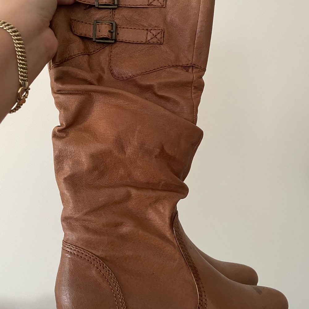 Steve Madden Brown Leather Women's Boots